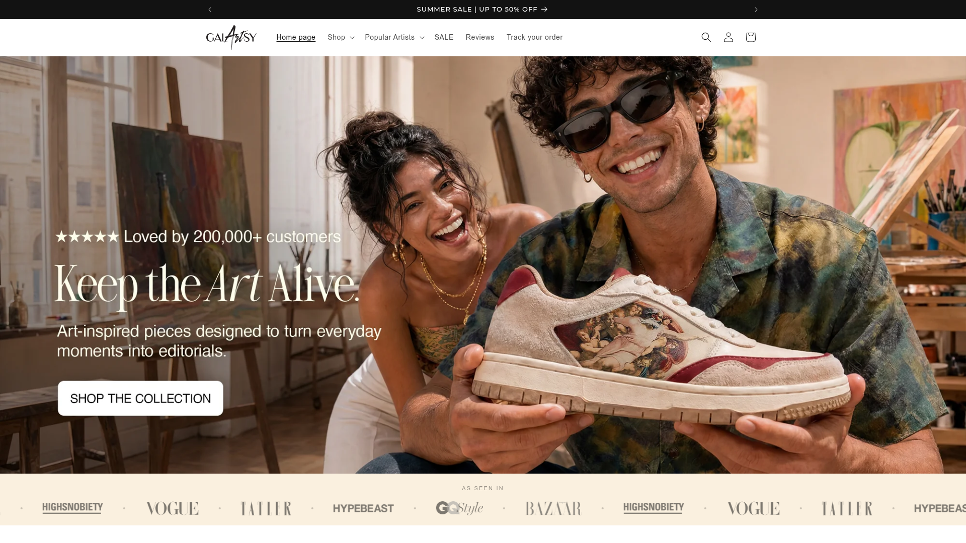 GalArtsy website preview