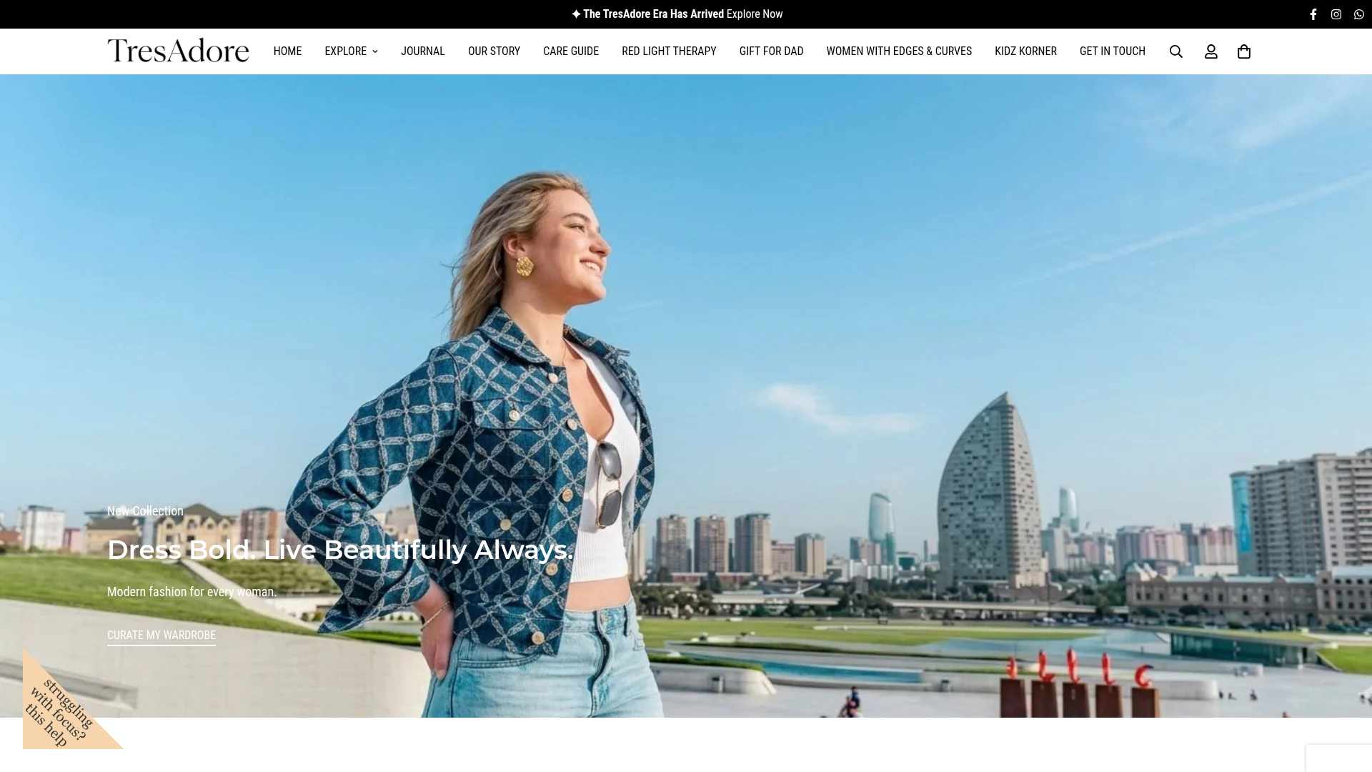 TresAdore website preview